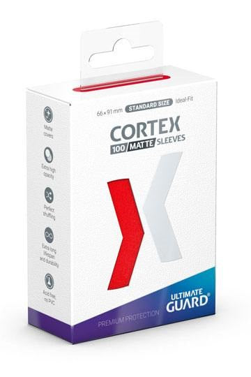 Cortex Sleeves Standard Size - Matte Red (100ct.)