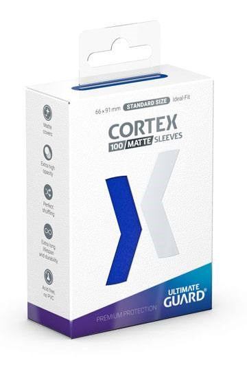 Cortex Sleeves Standard Size - Matte Blue (100ct.)
