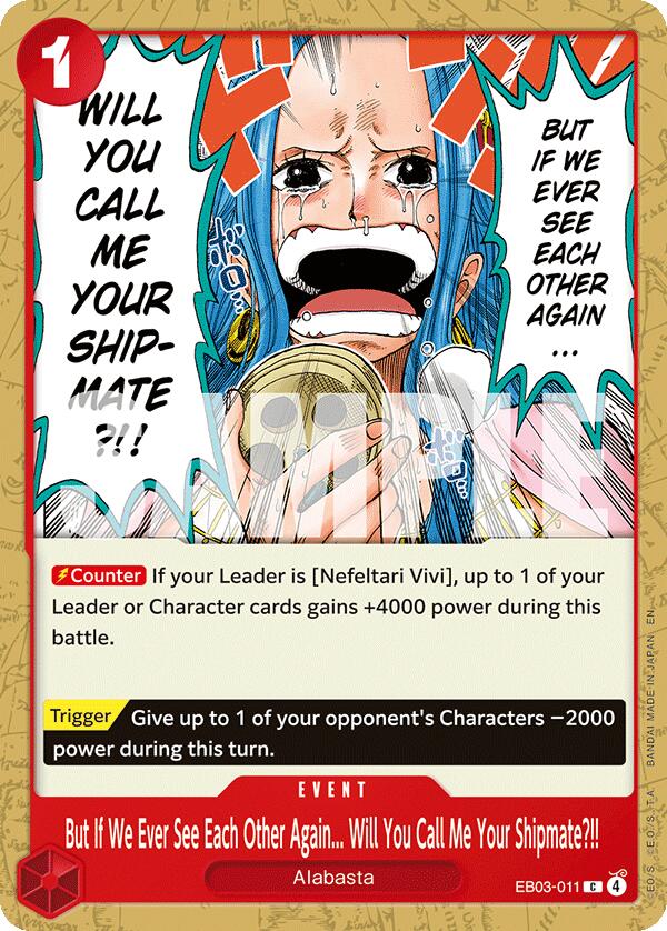 But If We Ever See Each Other Again... Will You Call Me Your Shipmate?!!
