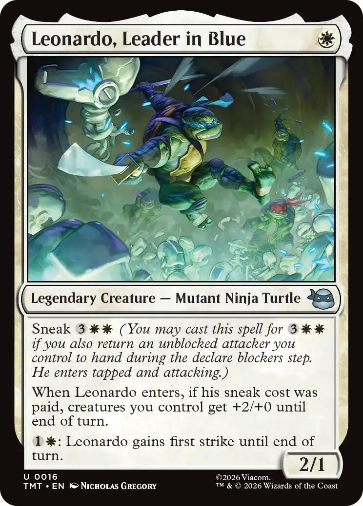 Leonardo, Leader in Blue
