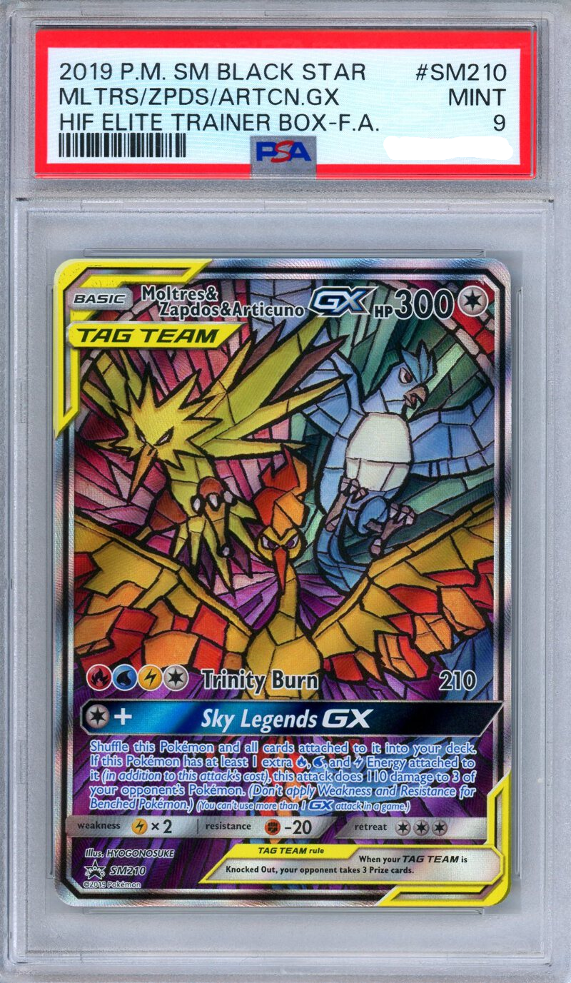 PSA 9 - Moltres & Zapdos & Articuno GX