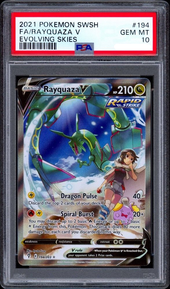 PSA 10 - Rayquaza V (Alternate Full Art) 194/203