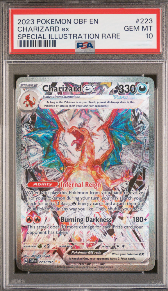 PSA 10 - Charizard ex - 223/197 (OBF)