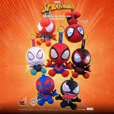 Spiderman Cosbi Collection Plush Keychain Blind Box